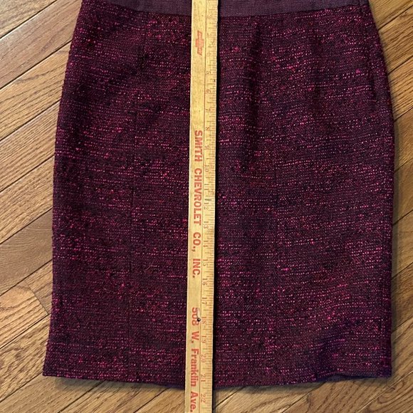 Stunning ETCETERA Magenta/Black Sz 6 Pencil Skirt - Picture 2 of 7